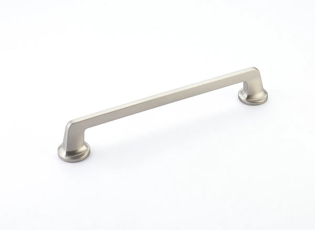 Northport Pull, Round Bases, Satin Nickel, 8'' cc 213-15