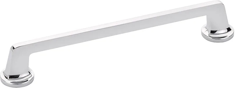 Northport Pull, Round Bases, Polished Chrome, 8'' cc 213-26