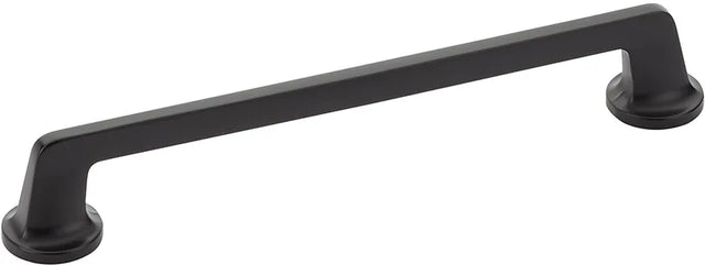 Northport Pull, Round Bases, Matte Black, 8'' cc 213-MB