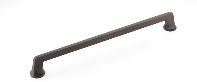 Northport Appliance Pull, Round Bases, Ancient Bronze, 15'' cc 214-ABZ