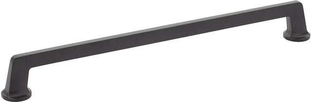 Northport Appliance Pull, Round Bases, Matte Black, 15'' cc 214-MB