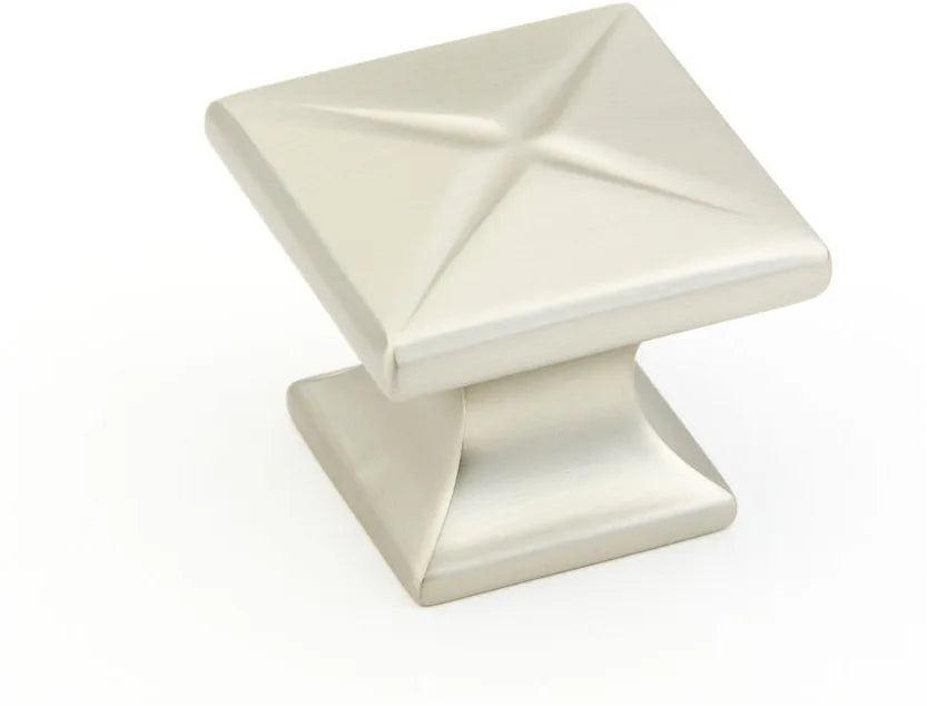 Northport Knob, Square, Satin Nickel, 1-3/8'' 215-15