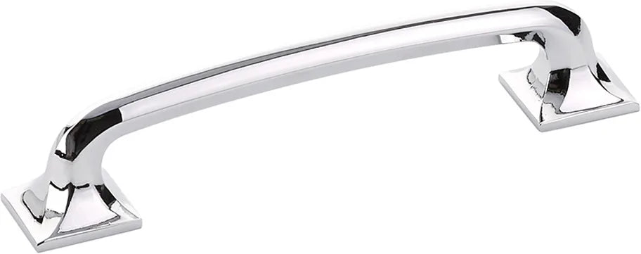 Northport Pull, Square Bases, Polished Chrome, 5'' cc 216-26