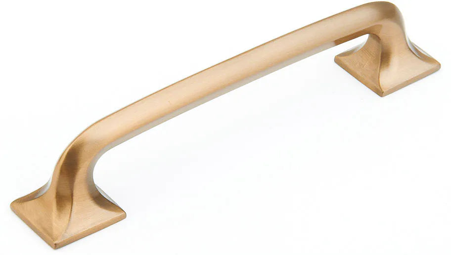 Northport Pull, Square Bases, Brushed Bronze, 5'' cc 216-BBZ