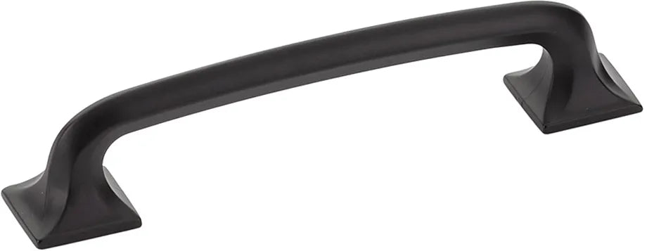 Northport Pull, Square Bases, Matte Black, 5'' cc 216-MB