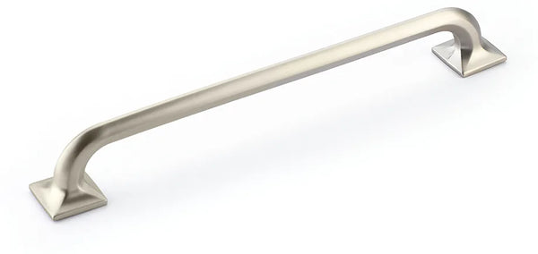 Northport Pull, Square Bases, Satin Nickel, 8'' cc 217-15