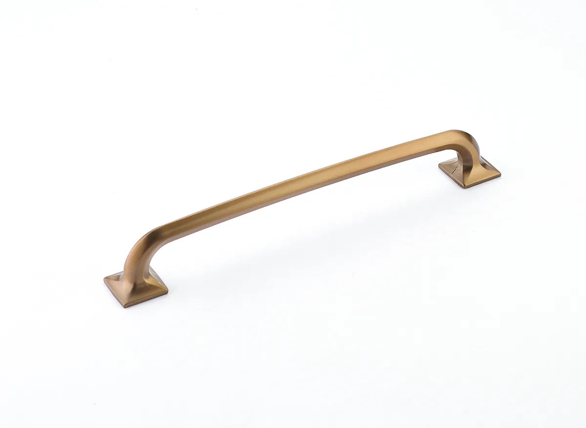 Northport Pull, Square Bases, Brushed Bronze, 8'' cc 217-BBZ