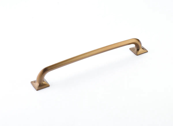 Northport Pull, Square Bases, Brushed Bronze, 8'' cc 217-BBZ