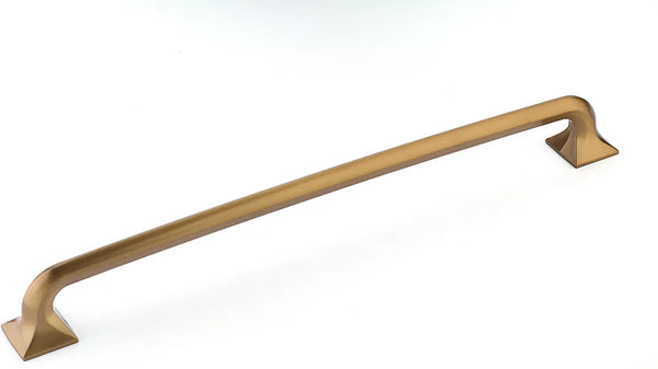 Northport Appliance Pull, Square Bases, Brushed Bronze, 15'' cc 218-BBZ
