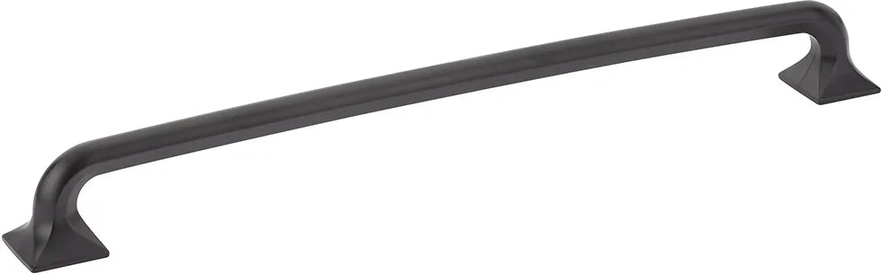 Northport Appliance Pull, Square Bases, Matte Black, 15'' cc 218-MB