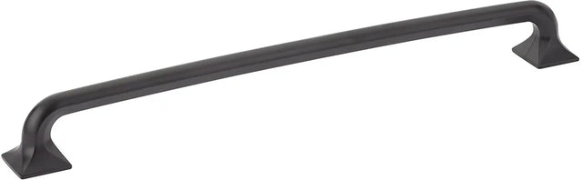 Northport Appliance Pull, Square Bases, Matte Black, 15'' cc 218-MB