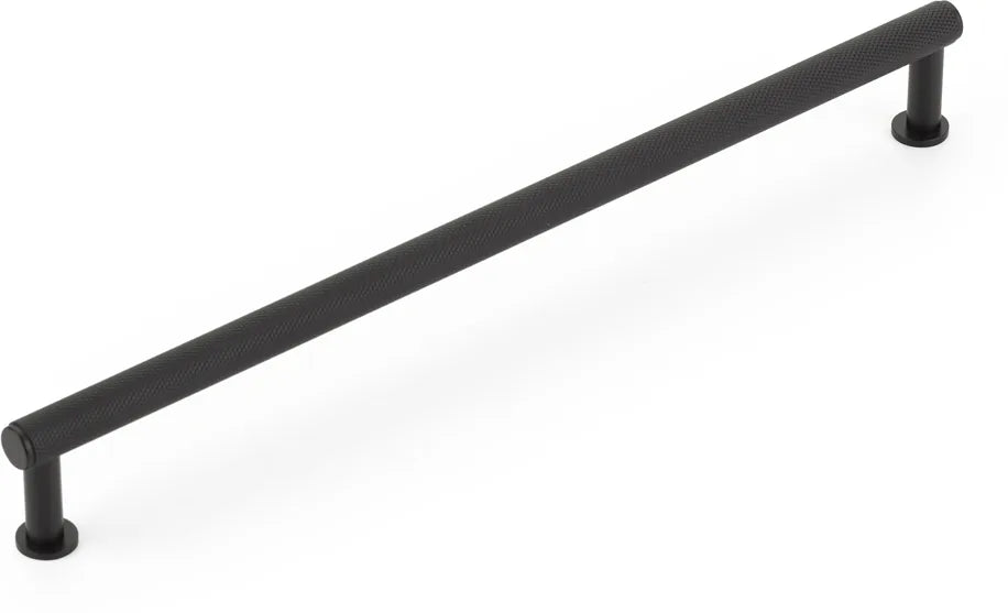Pub House Pull, Knurled, Matte Black, 10'' cc 5010-MB