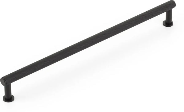 Pub House Pull, Knurled, Matte Black, 10'' cc 5010-MB