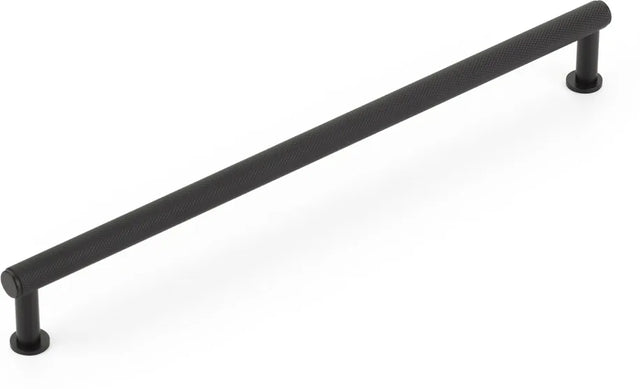 Pub House Pull, Knurled, Matte Black, 10'' cc 5010-MB