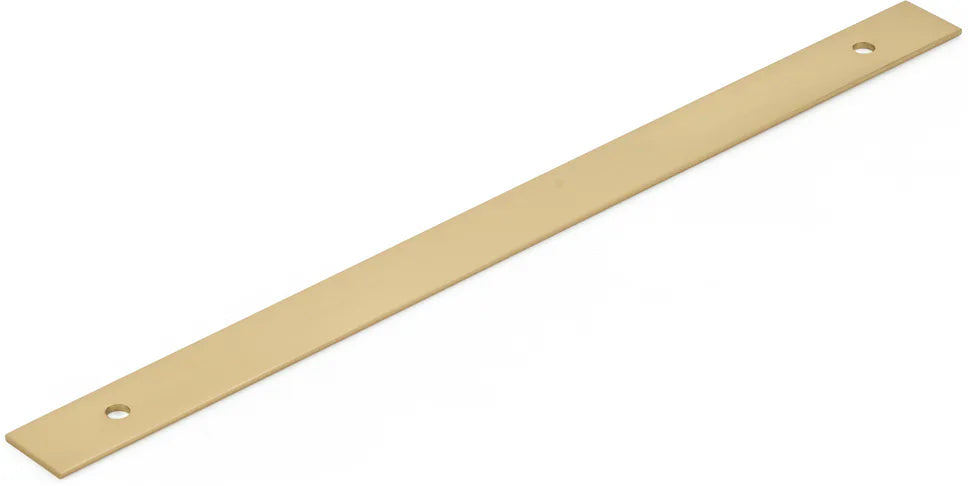Pub House Backplate for Appliance Pull, Signature Satin Brass, 12'' cc 5112AB-SSB