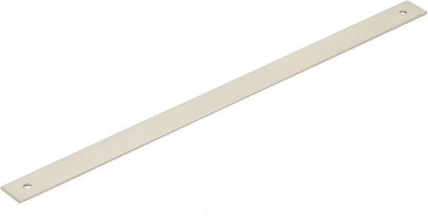 Pub House Backplate for Pull, Brushed Nickel, 12'' cc 5112B-BN
