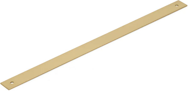 Pub House Backplate for Pull, Signature Satin Brass, 12'' cc 5112B-SSB