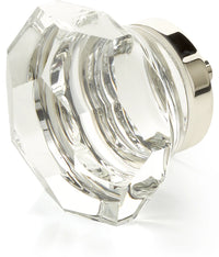 City Lights Faceted Dome Glass Knob, Polished Nickel, 1-3/4'' dia 54-PN