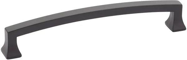Menlo Park Pull, Arched, Matte Black, 6'' cc 541-MB