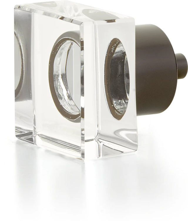 City Lights Square Glass Knob, Oil Rubbed Bronze, 1-1/4'' 57-10B