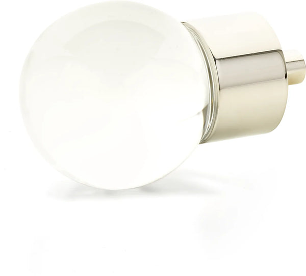 City Lights Globe Glass Knob, Polished Nickel, 1-3/8'' dia 59-PN