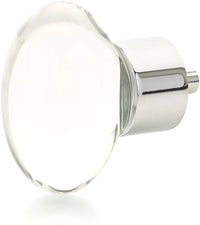 City Lights Oval Glass Knob, Polished Chrome, 1-3/4'' dia 60-26
