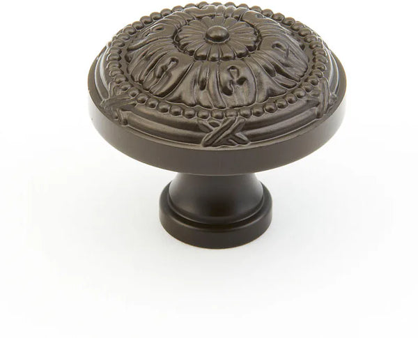 Versailles Knob, Round, Oil Rubbed Bronze, 1-1/2'' dia 752-10B