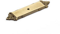 Versailles Backplate for Knob, Antique Light Polish, 4-1/4'' 761-ALP