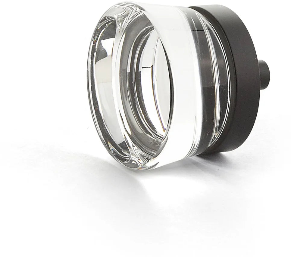 City Lights Flat Disc Glass Knob, Oil Rubbed Bronze, 1-3/8'' dia 77-10B