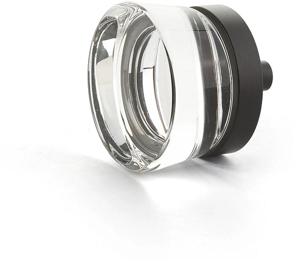 City Lights Flat Disc Glass Knob, Oil Rubbed Bronze, 1-3/8'' dia 77-10B