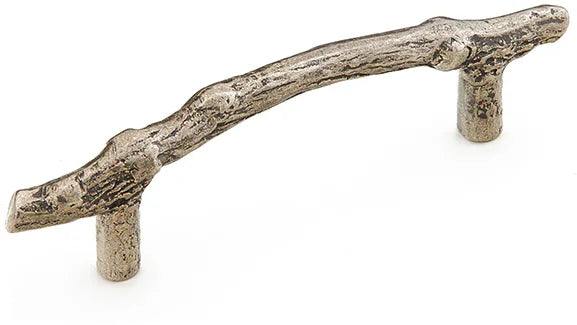 Mountain Pull, Twig, Italian Nickel, 4'' cc 783-IN