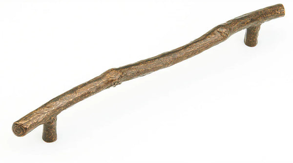 Mountain Appliance Pull, Twig, Antique Bronze, 12'' cc 785-AZ