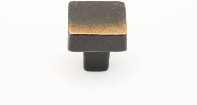Vinci Knob, Square, Antique Bronze, 1-1/4'' dia 789-AZ