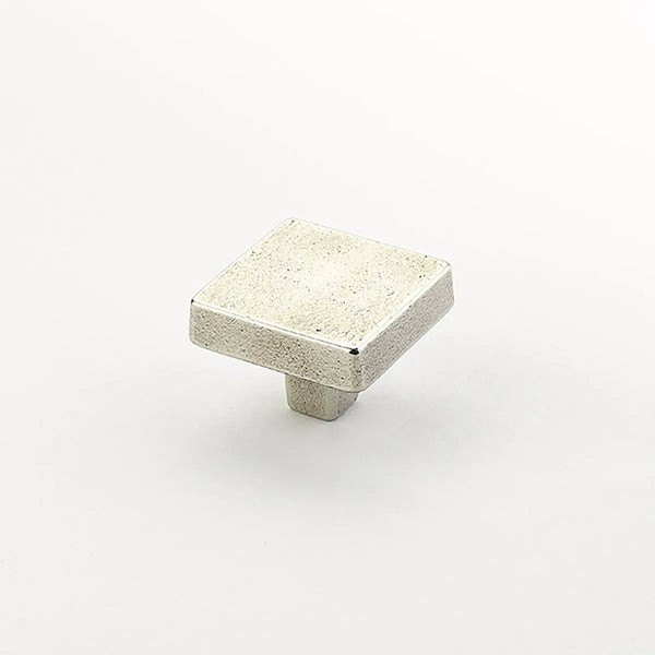 Vinci Knob, Square, Polished White Bronze, 1-3/4'' 815-PWB
