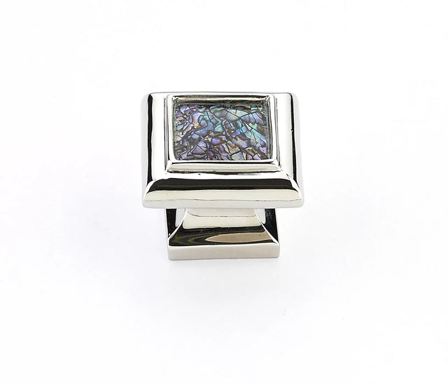 Imperial Shell Knob, Square, Polished Nickel, 1-3/8'' 818-IM/PN