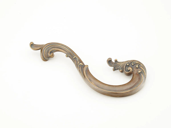 French Court Pull, Right Hand, Monticello Brass, 5'' cc 934R-MBR